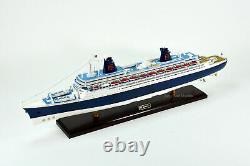 SS Norway Ocean Liner Handmade Wooden Ship Model 40