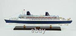 SS Norway Ocean Liner Handmade Wooden Ship Model 40