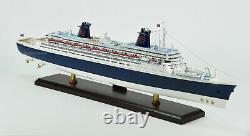 SS Norway Ocean Liner Handmade Wooden Ship Model 40