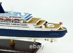 SS Norway Ocean Liner Handmade Wooden Ship Model 40