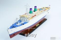 SS Oceanic Independence Ocean Liner Wooden Ship Model, New, Constitution