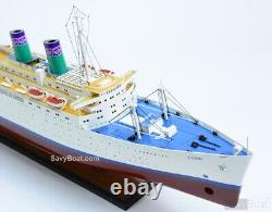 SS Oceanic Independence Ocean Liner Wooden Ship Model, New, Constitution