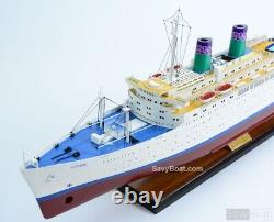 SS Oceanic Independence Ocean Liner Wooden Ship Model, New, Constitution