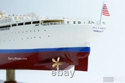 SS Oceanic Independence Ocean Liner Wooden Ship Model, New, Constitution