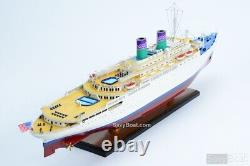 SS Oceanic Independence Ocean Liner Wooden Ship Model, New, Constitution