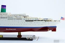 SS Oceanic Independence Ocean Liner Wooden Ship Model, New, Constitution