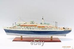 SS ROTTERDAM 92 CM WOODEN MODEL SHIP High quality