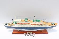 SS ROTTERDAM 92 CM WOODEN MODEL SHIP High quality