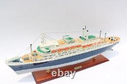 SS ROTTERDAM 92 CM WOODEN MODEL SHIP High quality