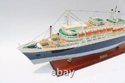 SS ROTTERDAM 92 CM WOODEN MODEL SHIP High quality