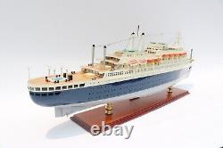 SS ROTTERDAM 92 CM WOODEN MODEL SHIP High quality