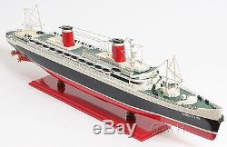 SS United States Cruise Ship Ocean Liner 32 Built Wood Model Boat Assembled