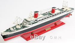 SS United States Cruise Ship Ocean Liner 32 Built Wood Model Boat Assembled