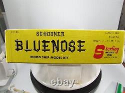 STERLING #D6 BLUENOSE SCHOONER BOAT KIT Balsa Wood Ship Model METAL FITTINGS