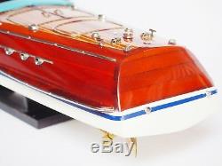 SUPER RIVA TRITONE BOAT 25 (64cm) Wood Model Miniature