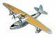 S-43 Pan Am Flying Boat S43 Airplane Desk Wood Model Big New
