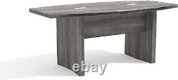 Safco Mayline Aberdeen 6' Boat Shape Conference Table, Gray Steel Tf, ModelACTB
