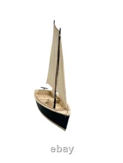 Sailboat Model Wood Boat Vintage Nautical Coastal Decor