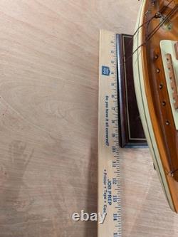 Sailboat Ship Handcrafted 1930s Classic Yacht Model AS134 22 x 22.75 x 4.75