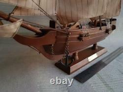 Sailboat Ship Handmade Wood Large Decor Nautical Model Wooden Vintage Boat Rare