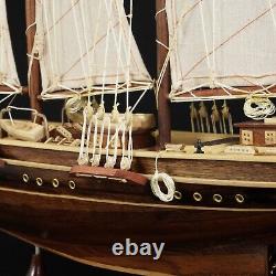 Sailing Yacht Model Atlantic Model Ship 28 America Yacht Collection Handmade