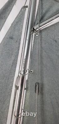 Sailing vessel Sailboat Model nautical 21.5 Boat vtg 1900's yacht silver paint