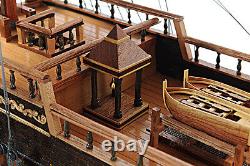 Saint Esprit French Wooden Model 33 Tall Ship Sailboat Fully Built Boat New