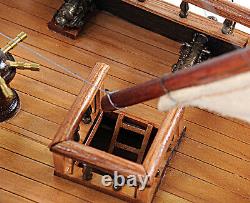 Saint Esprit French Wooden Model 33 Tall Ship Sailboat Fully Built Boat New