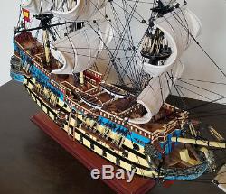 San Felipe 32 wood ship model sailing tall Spanish boat