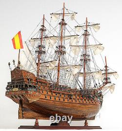 San Felipe Spanish Armada Galleon Tall Ship 37 Wood Model Sailboat Assembled