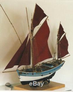 San Gilthas France classic fishing boat Scale 1/45 26 Wood Model Ship