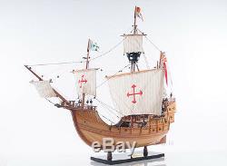 Santa Maria Christopher Columbus Flagship Tall Ship 29 Built Wood Model Boat