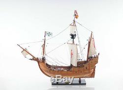 Santa Maria Christopher Columbus Flagship Tall Ship 29 Built Wood Model Boat
