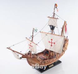 Santa Maria Christopher Columbus Flagship Tall Ship 29 Built Wood Model Boat