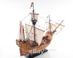 Santa Maria Christopher Columbus Flagship Tall Ship 29 Built Wood Model Boat
