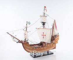 Santa Maria Christopher Columbus Flagship Tall Ship 29 Built Wood Model Boat