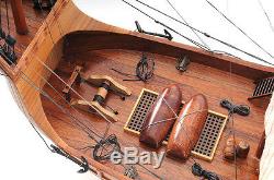 Santa Maria Christopher Columbus Flagship Tall Ship 29 Built Wood Model Boat