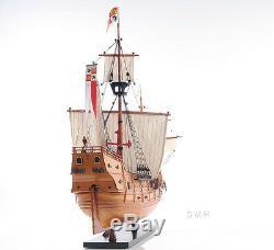 Santa Maria Christopher Columbus Flagship Tall Ship 29 Built Wood Model Boat