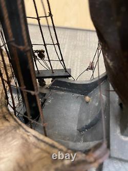 Santa Maria Vintage Wooden Boat Model
