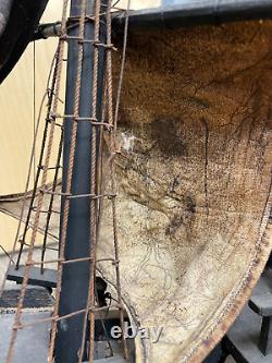 Santa Maria Vintage Wooden Boat Model