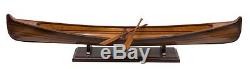 Saskatchewan Canoe Wood Model Boat Sail Row AS185