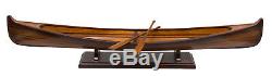 Saskatchewan Canoe Wooden Strip Built Model 40 Fully Assembled Boat New