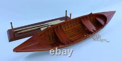 Scale 24 St. Laurence Skiff Clinker Hull Display Model Boat