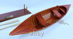 Scale 24 St. Laurence Skiff Clinker Hull Display Model Boat