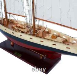 Schooner Bluenose II Wooden Ship Model 38 Sailboat Fully Built Assembled Boat