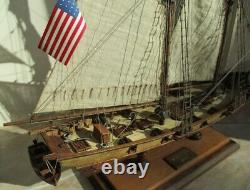 Schooner HALCON 1840 scale 1/100 model assembled, handmade by the master