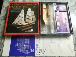 Scientific Wooden Model Ship 1/200 Clipper of Boston Flying Fish 1849 New Boat