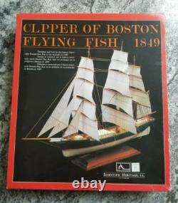 Scientific Wooden Model Ship 1/200 Clipper of Boston Flying Fish 1849 New Boat