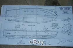 Sea Hornet Boat Model Wooden boat kit Lesro models Les Rowell