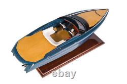 Seacraft Gallery Aston Martin AM37 Power Boat Wooden Scale Model Limited Edition